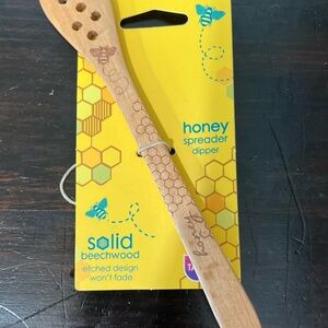 BNIP Solid Beechwood Honey Spreader Dipper
